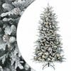 vidaXL Uměl&yacute; Skl&aacute;dac&iacute; V&aacute;nočn&iacute; Strom 120 cm 150 LED Tepl&aacute; b&iacute;l&aacute; PE a PVC