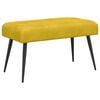 vidaXL Lavice s knofl&iacute;kov&yacute;m pro&scaron;&iacute;v&aacute;n&iacute;m Žlut&aacute; 80 x 40 x 46 cm Samet