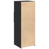 vidaXL Skř&iacute;ň highboard čern&aacute; 45 x 42,5 x 124 cm kompozitn&iacute; dřevo
