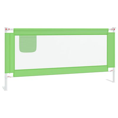 vidaXL Dětská zábrana k postýlce zelená 190 x 25 cm textil