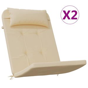 vidaXL Podu&scaron;ky na židli Adirondack 2 ks b&eacute;žov&eacute; oxfordsk&aacute; l&aacute;tka