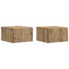 vidaXL N&aacute;stěnn&yacute; bočn&iacute; stůl 2 pcs Dub artisan 34,5 x 33 x 20 cm