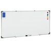 vidaXL Magnetick&aacute; tabule b&iacute;l&aacute; 110 x 60 cm ocel