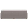 vidaXL Box spring postel s matrac&iacute; taupe 100 x 200 cm textil