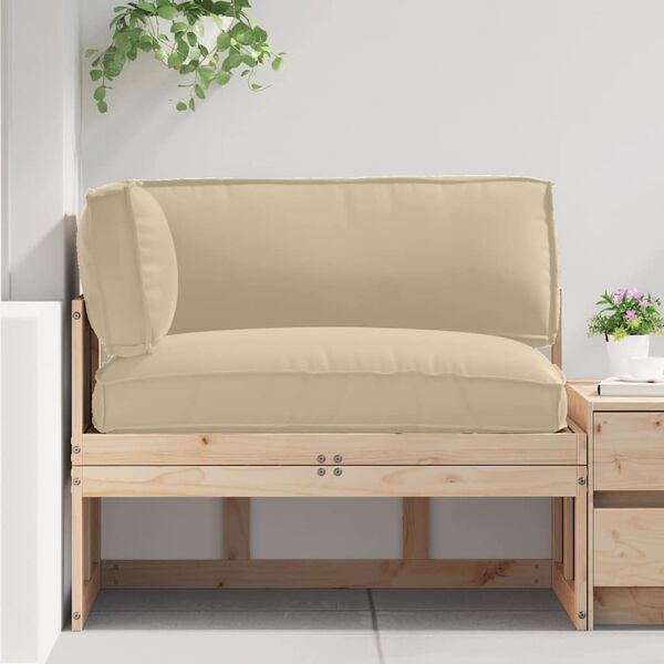 vidaXL Sada pol&scaron;t&aacute;řů na paletu 3 pcs B&eacute;žov&aacute; Oxford l&aacute;tka