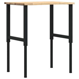 vidaXL Pracovn&iacute; stůl 80 x 60 x (71,5&ndash;98) cm masivn&iacute; dubov&eacute; dřevo