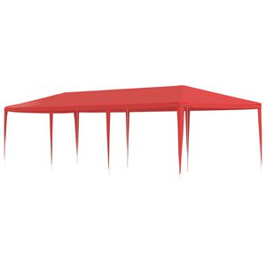 vidaXL Party Stan Červen&aacute; 900 x 300 x 255 cm PE a ocel