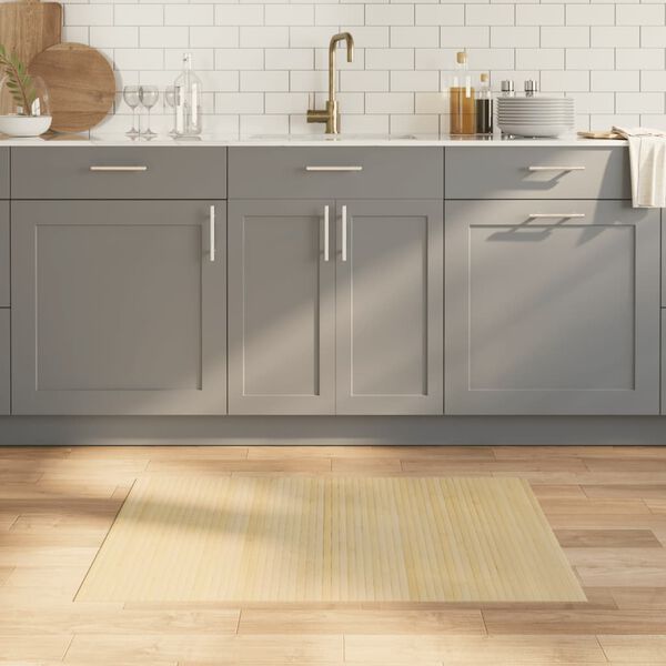 vidaXL Koberec obdélníkový světle přírodní 70 x 100 cm bambus