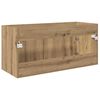 vidaXL Skř&iacute;ňka pod umyvadlo se dveřmi Artisanov&yacute; dub kompozitn&iacute; dřevo