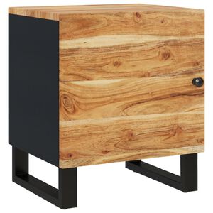 vidaXL Nočn&iacute; stolek 40 x 33 x 46 cm masivn&iacute; ak&aacute;ciov&eacute; dřevo