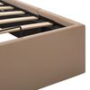 vidaXL Rám postele zvedací úložiště cappuccino umělá kůže 90 x 200 cm