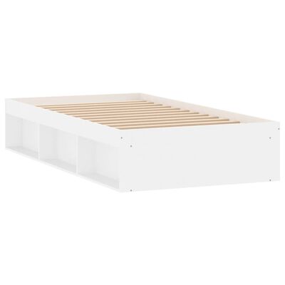 vidaXL Rám postele bílý 90 x 190 cm