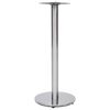 vidaXL Noha k bistro stolu stř&iacute;brn&aacute; &Oslash; 45 x 107 cm nerezov&aacute; ocel