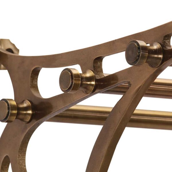 vidaXL Stojan na zavazadlo s věšáky nástěnný hliník