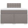 vidaXL Box spring postel s matrac&iacute; taupe 120x200 cm textil
