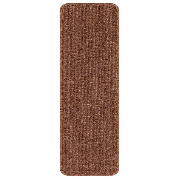 vidaXL Protiskluzov&eacute; podložky na schody 15 pcs Žlut&aacute; 60 x 25 cm PP