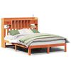 vidaXL Postel s knihovnou bez matrace 140 x 200 cm masivn&iacute; borovice