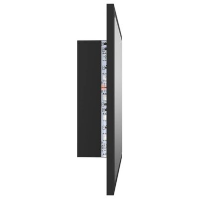 vidaXL LED koupelnové zrcadlo šedé 60 x 8,5 x 37 cm akrylové