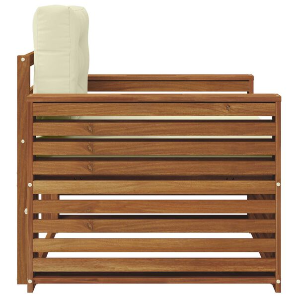 vidaXL Venkovn&iacute; pohovkov&aacute; souprava Masivn&iacute; ak&aacute;ciov&eacute; dřevo a polyester