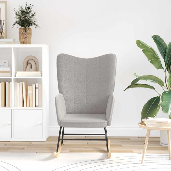 vidaXL Houpac&iacute; křeslo Světle &scaron;ed&aacute; Sherpa l&aacute;tka