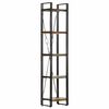 vidaXL Knihovna s 5 policemi 40x30x180 cm masivn&iacute; regenerovan&eacute; dřevo