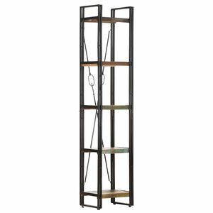 vidaXL Knihovna s 5 policemi 40x30x180 cm masivn&iacute; regenerovan&eacute; dřevo