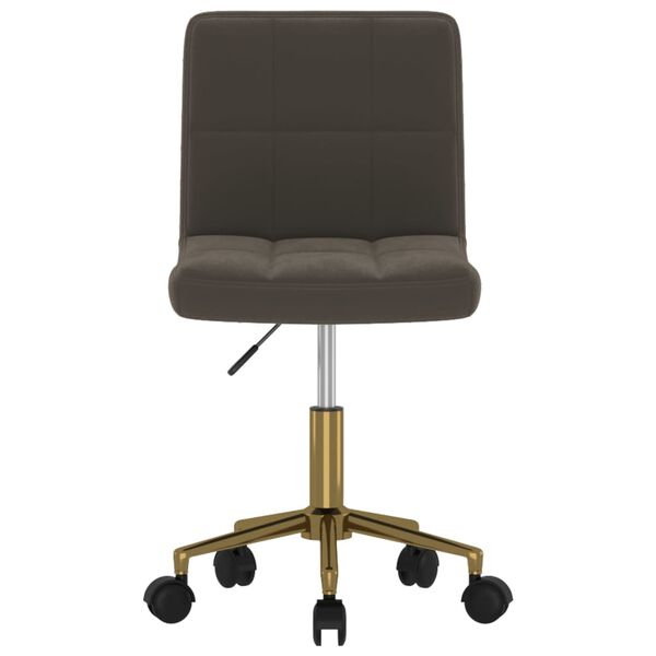 vidaXL Otočn&eacute; j&iacute;deln&iacute; židle 4 ks tmavě &scaron;ed&eacute; samet