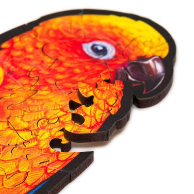 UNIDRAGON 193dílné dřevěné puzzle Playful Parrots střední 44 x 25 cm