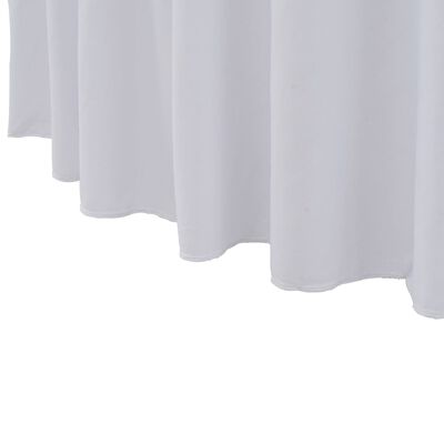 vidaXL Rautové sukně s řasením 2 ks bílé 180 x 74 cm
