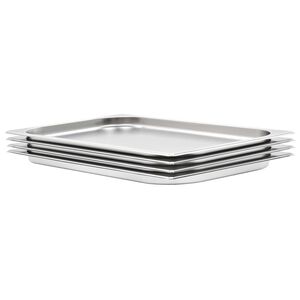 vidaXL Gastron&aacute;doby 4 ks GN 1/1 20 mm nerezov&aacute; ocel