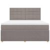 vidaXL Box spring postel s matrac&iacute; taupe 180x200 cm textil