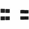 vidaXL N&aacute;stěnn&yacute; TV kabinet N&aacute;stěnn&yacute; 8 pcs Čern&yacute; dub 30,5 x 30 x 30 cm