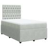 vidaXL Box spring postel s matrac&iacute; světle &scaron;ed&aacute; 120x190 cm samet