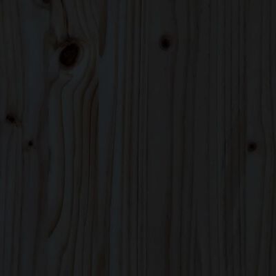 vidaXL Kryt na stojan slunečníku černý masivní borové dřevo