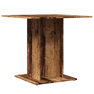 vidaXL J&iacute;deln&iacute; stůl old wood 80 x 80 x 75 cm kompozitn&iacute; dřevo