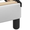 vidaXL R&aacute;m postele Viana bez matrace b&iacute;l&yacute; a čern&yacute; 140 x 190 cm uměl&aacute; kůže
