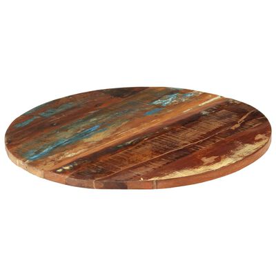 vidaXL Kulatá stolní deska 70 cm 25–27 mm masivní recyklované dřevo