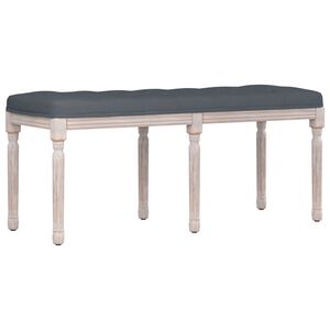 vidaXL Lavice tmavě &scaron;ed&aacute; 110 x 40 x 49 cm samet