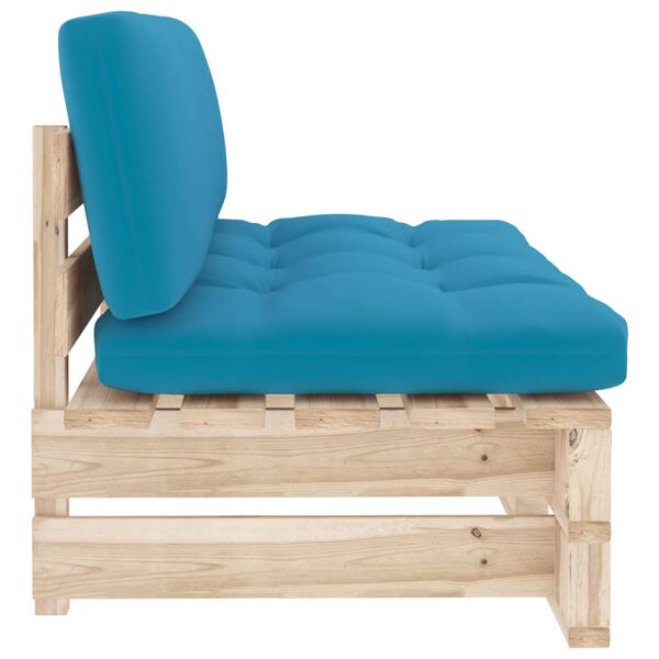 vidaXL Zahradn&iacute; středov&aacute; pohovka z palet impregnovan&aacute; borovice