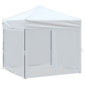 vidaXL Skl&aacute;dac&iacute; party stan s bočn&iacute;mi stěnami b&iacute;l&yacute; 2 x 2 m