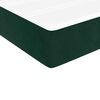vidaXL Box spring postel s matrac&iacute; tmavě zelen&aacute; 140x200 cm samet