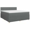 vidaXL Postel boxspring s matrac&iacute; Tmavě &scaron;ed&aacute; 160 x 200 cm Textil