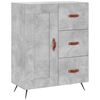 vidaXL Skř&iacute;ň highboard betonově &scaron;ed&aacute; 69,5x34x180 cm kompozitn&iacute; dřevo
