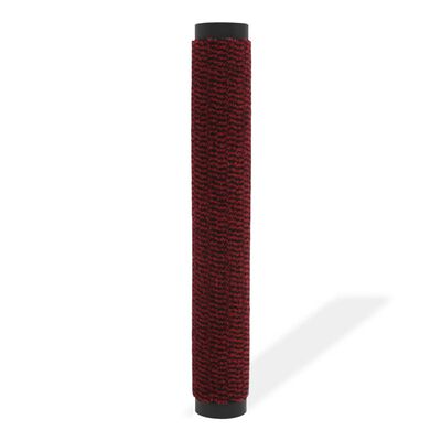 vidaXL Protiprachová obdélníková rohožka všívaná 60x90 cm červená