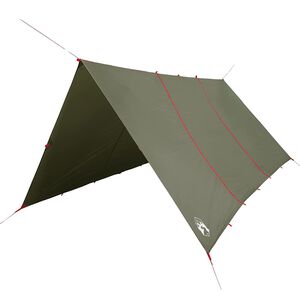 vidaXL Kempingov&aacute; plachta olivově zelen&aacute; 451 x 420 cm nepromokav&aacute;