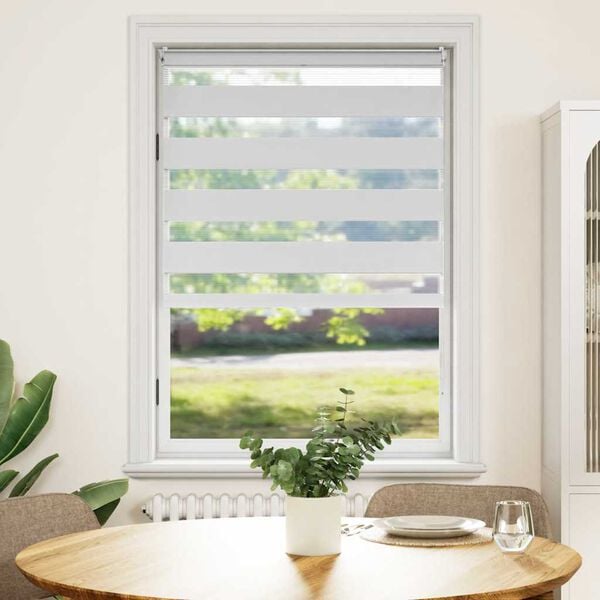 vidaXL Zebrov&aacute; roleta 100,9 x 175 cm &Scaron;&iacute;řka l&aacute;tky 96,7 cm b&iacute;l&aacute;