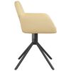 vidaXL Otočné jídelní židle 2 ks krémové samet
