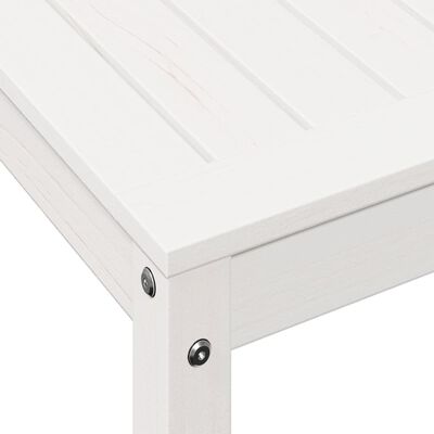 vidaXL Přesazovací stůl s policí bílý 108x50x75 cm masivní borovice