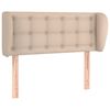 vidaXL Čelo postele typu u&scaron;&aacute;k cappuccino 83x23x78/88 cm uměl&aacute; kůže