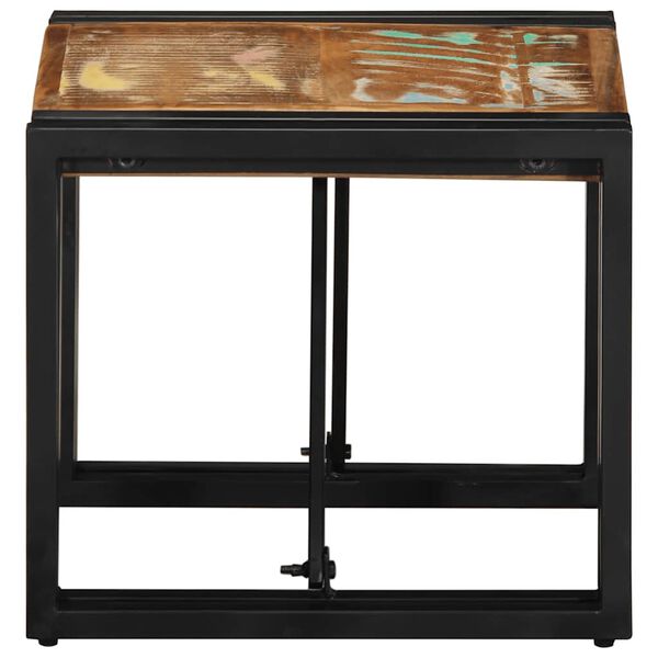 vidaXL Konferenční stolek vícebarevný 40x40x35 cm recyklované dřevo